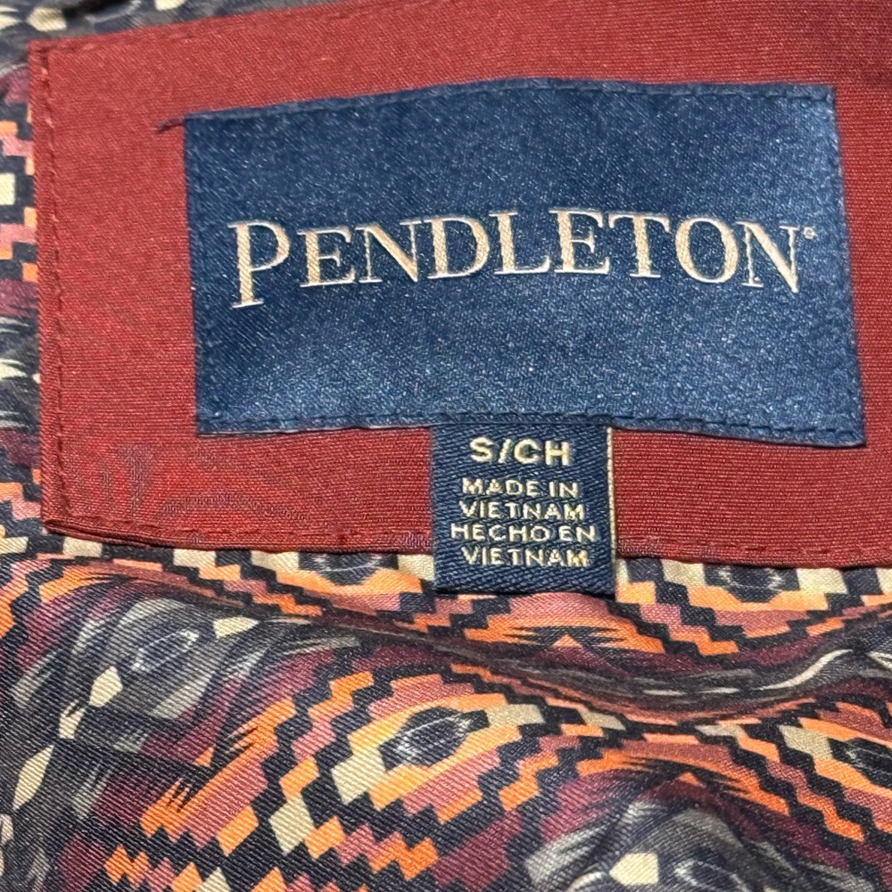 Pendleton Rust Red Hooded Jacket - Picture 4 of 8